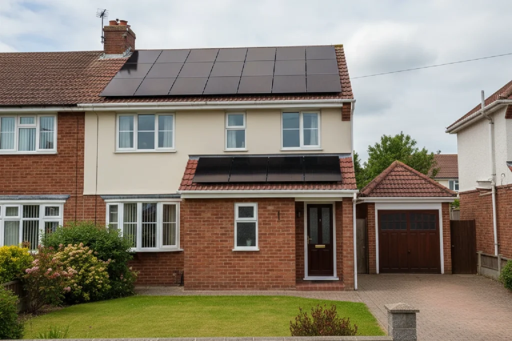 Solar panels and battery storage together